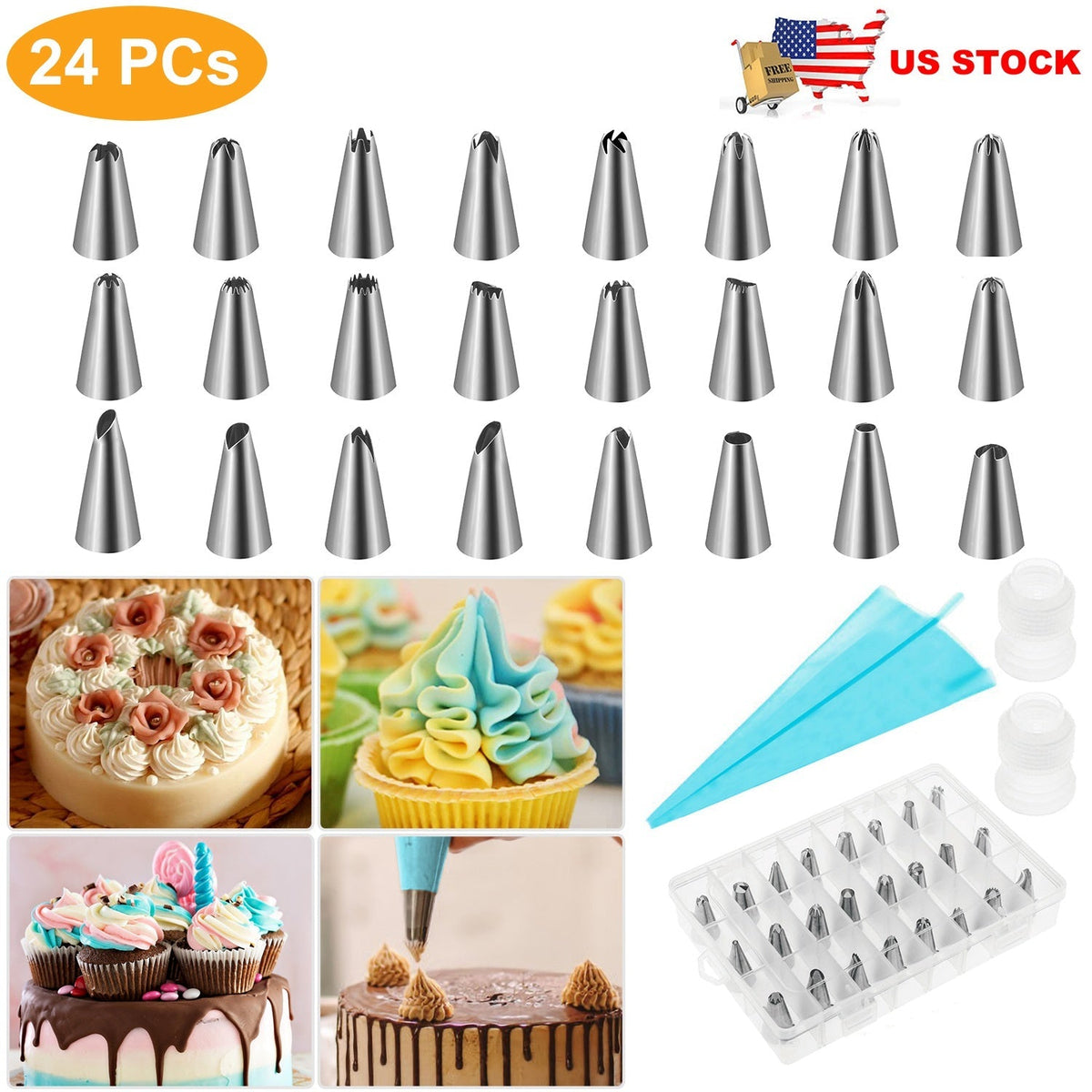 24-Piece Cookie Decorating Kit