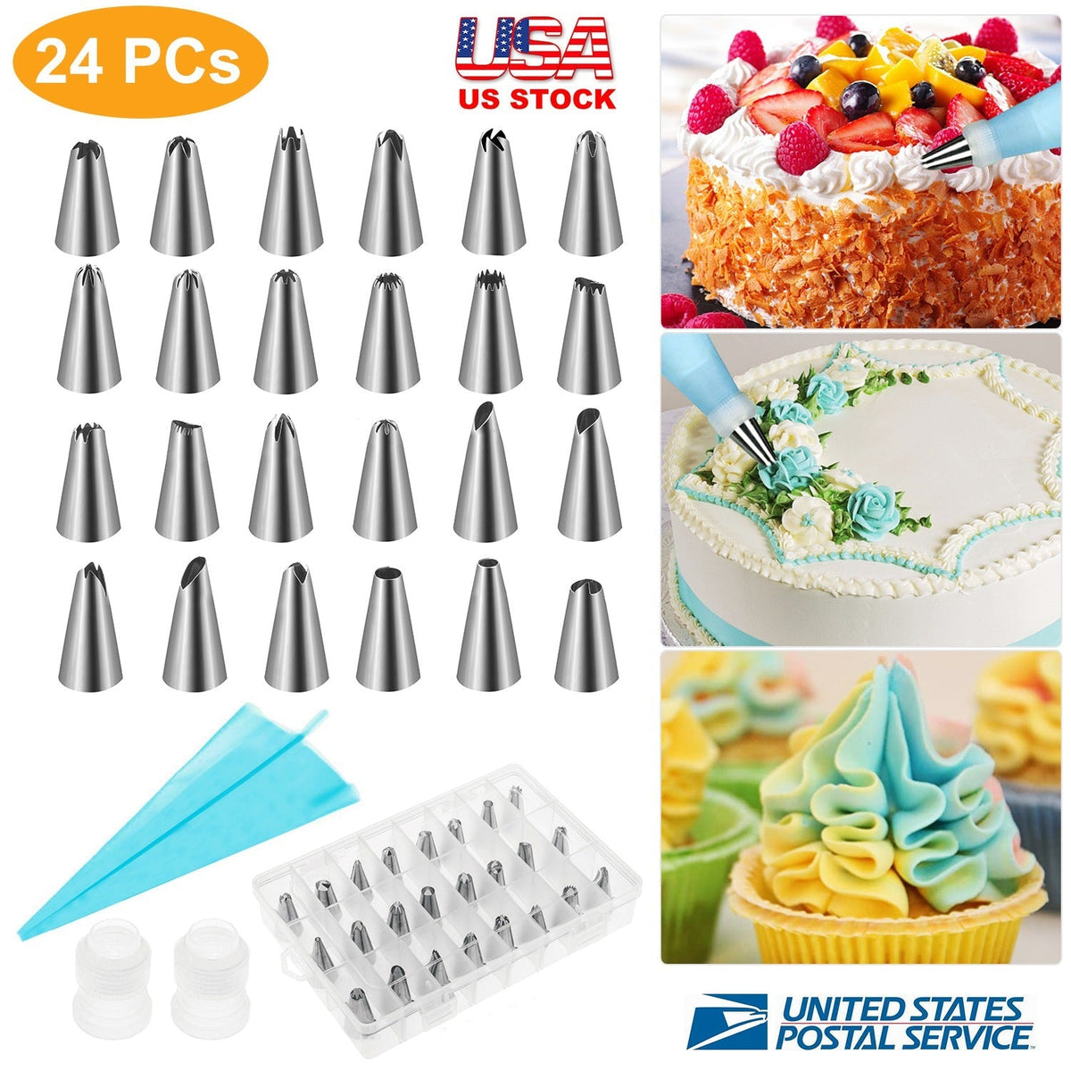 24-Piece Cookie Decorating Kit