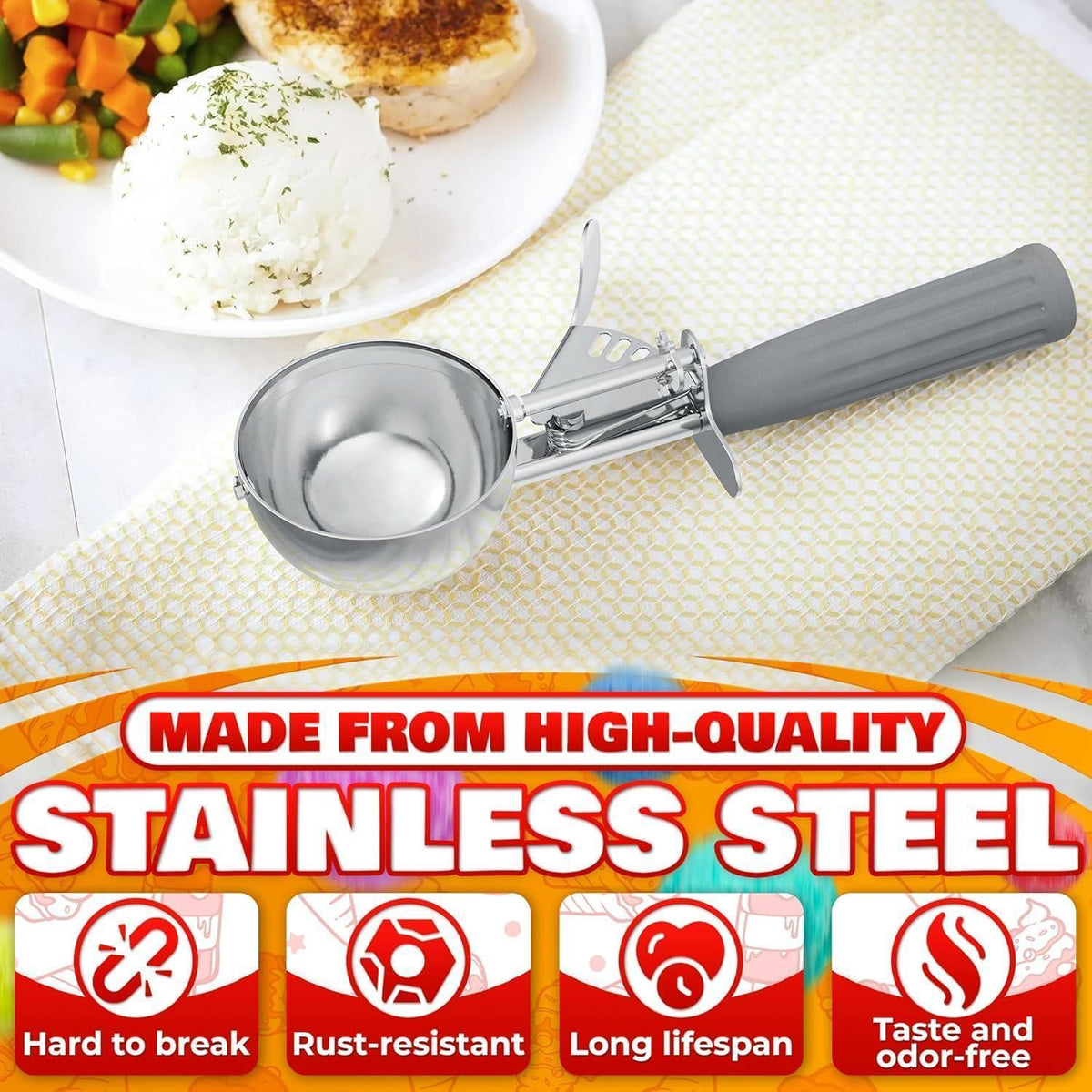 4 oz Stainless Steel Cookie Scoop